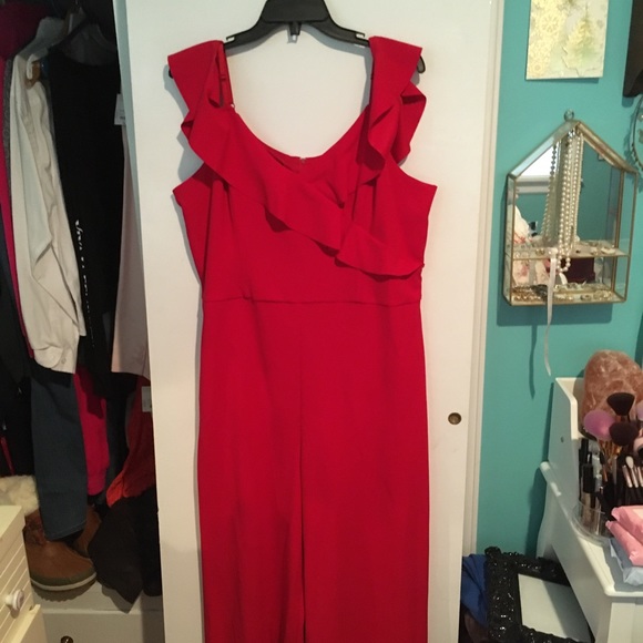 Iz Byer Pants - Red jumpsuit xxl